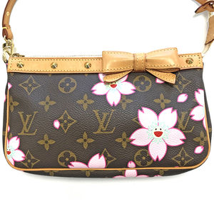 Louis Vuitton Handbag Cherry Bag Pouch Monogram Pink Blossom Party Accessory